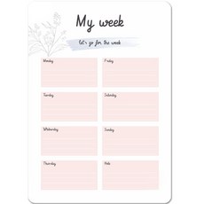 Haeriz 玩具 冰箱磁鐵記事板 My Week