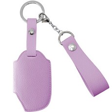 오시에나 자동차 가죽 스마트 차키케이스 스프링 키홀더, 라벤더, 기아 E(4버튼)