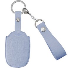 오시에나 자동차 가죽 스마트 차키케이스 스프링 키홀더, 스카이블루, 기아 B(6버튼)