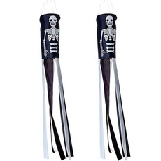 PARTYSHOW 萬聖節裝飾 風向儀 骷髏, 2個, 混合顏色