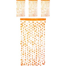 PARTYSHOW 萬聖節南瓜錫箔流蘇簾, 混合色, 4個