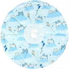 Lanboer 寵物圖案防水頸圈, 藍色