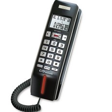 Chorus 壁掛式來電顯示有線電話 黑色, DT-150C