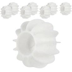 Hyper 衣物防皺防纏繞矽膠洗衣球, 8個, 白色