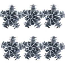 Hyper 衣物防皺防纏繞雪花洗衣球, 6個, 灰色