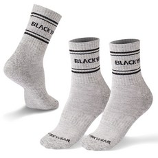 BlackYakWorkWear 男士Alpine中筒登山襪 3雙, 灰色