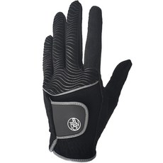 BRENCE 男性用Rain Grip雨天高爾夫球手套 左手用, 黑色