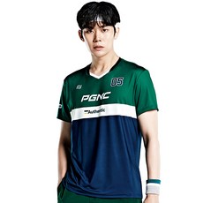 peggynco 男款機能性圓領印花運動短袖T恤 1039