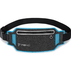 peggynco 女性日常運動機能多功能慢跑腰包 041, 麻灰色 + 薄荷綠