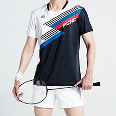 PGNC 男士短袖圓形圖案功能運動T恤 1030