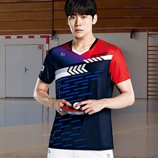 peggynco 男士圓領圖案機能性運動短袖T恤 1028