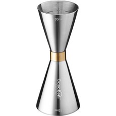 Casabeni 家用調酒 雞尾酒 金環計量量酒器 30ml 45ml, 單一顏色, 1個