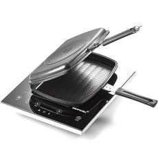 MommyStar 電磁爐適用烤魚用雙面鍋, 水平外徑310mm x 垂直外徑210mm, 1個