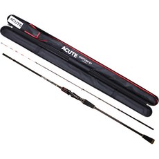 ACUTE 墨魚軟絲鈦合金竿尾 Cuttler 07 釣竿 + 硬殼盒套組, 混合色