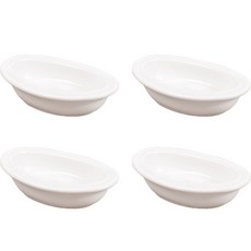 Syracuse CHINA 楓葉橢圓醬料碗 10cm, 白色, 4個
