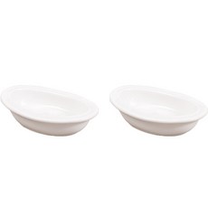 Syracuse CHINA 楓葉橢圓醬料碗 10cm, 白色, 2個