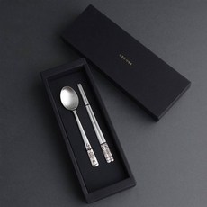 Inspoon 幼兒款Little Turtle嬰兒銀湯匙+筷子+餐具盒+購物袋組, 湯匙+筷子+盒子+購物袋, 紅色（湯匙、筷子）