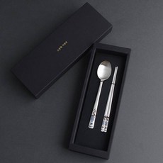 Inspoon 幼兒款Little Turtle嬰兒銀湯匙+筷子+餐具盒+購物袋組, 湯匙+筷子+盒子+購物袋, 藍色（湯匙、筷子）