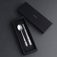 Inspoon 幼兒用小鹿嬰兒銀湯匙+餐具盒+購物袋組, 紅色（湯匙、筷子）, 湯匙+筷子+盒子+購物袋, 1盒