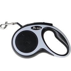 다연경 반려동물 견인 자동 리드줄 5m LJ0, 블랙(LJ019)