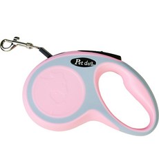 다연경 寵物牽引自動伸縮牽繩 3m LJ01, 粉紅色(LJ018)