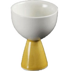 月鹽 韓國製陶瓷迷你手柄長鼓酒杯 檸檬, 單品, 1個