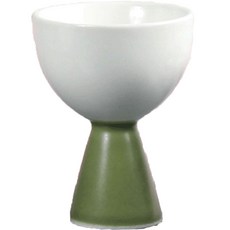 月鹽 韓國製 陶瓷 迷你 手把 長鼓 酒杯 海洋綠, 單品, 1個