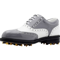 Maison Marselan 女士經典黑色混合鞋底翼尖高爾夫球鞋 W1722101