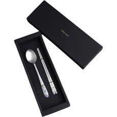 Inspoon 小鹿嬰兒餐具盒組, 勺子1入+筷子1入, 藍色