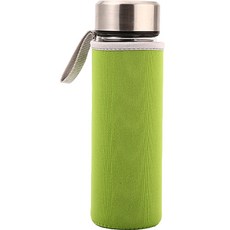 뷰레이티닷컴 베이크 무지 물병가방 360ml, 그린, 1개