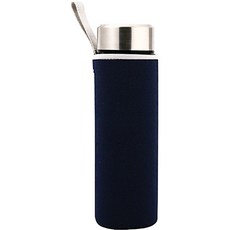 뷰레이터닷컴 베이크 무지 물병가방 360ml, 네이비, 1개