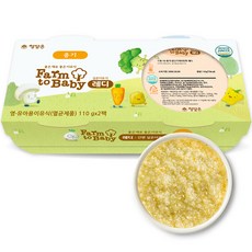 팜투베이비 레디 실온이유식 중기, 닭고기비타민죽, 110g, 2개