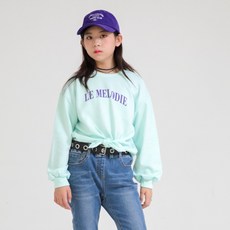 Hello I 女童綁帶裝飾T恤