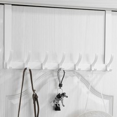 Mabel In Home 免鑽孔門後掛勾, 白色, 1個