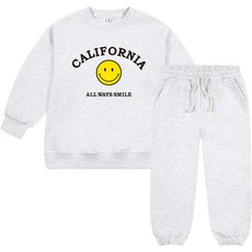 뉴욕꼬맹이 아동용 캘리스마일 조거 트레이닝 상하의 세트 W095