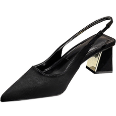 엘쏘 스틸레토 슬링백 스퀘어 하이힐 구두 6cm