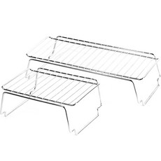 Login 全不鏽鋼盤子收納架 2種+矽膠蓋組, 銀色(架), 1組