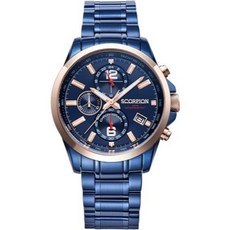 SCORPION WATCHES 男士計時金屬手錶 44mm