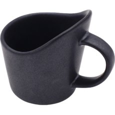 달소금 도자기 종이컵 홀더, 블랙무광, 1개