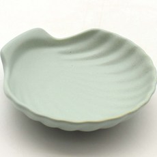 dalsogeum 韓國製陶瓷貝殼小菜盤, 薄荷綠, 1個
