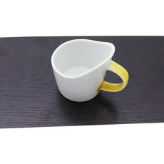 달소금 도자기 종이컵 홀더, 노랑유광, 1개