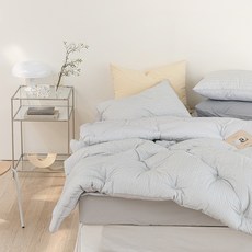 Story素色直線條薄被, 灰色