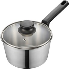 PNPOONGNYUN IH感應爐適用單柄鍋, 黑色 銀色, 18cm, 1個