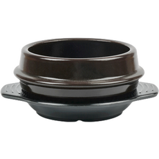 Happy Jeong 直火深款砂鍋A附美耐皿鍋墊組, 1套, 17cm