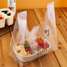 Maket Gamseong 透明簡易食品塑膠袋 DRINK, 50個, 1入