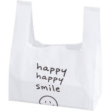 Maket Gamseong 不透明外帶手提塑膠袋 中號 HAPPY, 50入, 1個