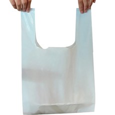 Maket Gamseong 不透明外帶手提塑膠袋 中 天藍色, 50入, 1個