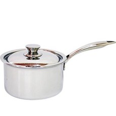 Kitchen-Art 電磁爐適用優質5層316不鏽鋼副食品鍋, 銀色, 14cm, 1個