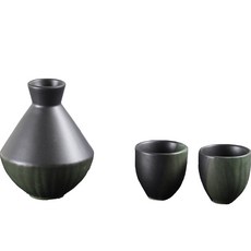 月鹽 半德利酒壺情侶組 森林, 酒瓶 + 酒杯 2p, 1套