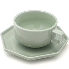달소금 컬러블럭 커피잔 세트, 라이트그린, 1세트